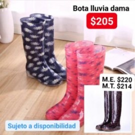 Bota lluvia para dama