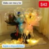 Globo con rosa y luz
