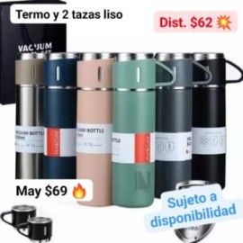 Termo y 2 tazas liso