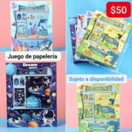 Juego de papeleria