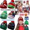 Gorro navideño luz