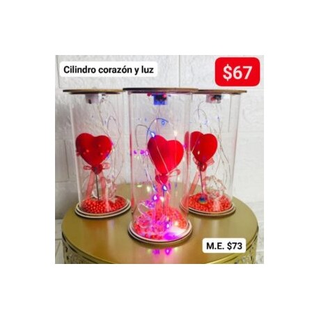 Cilindro corazon y luz